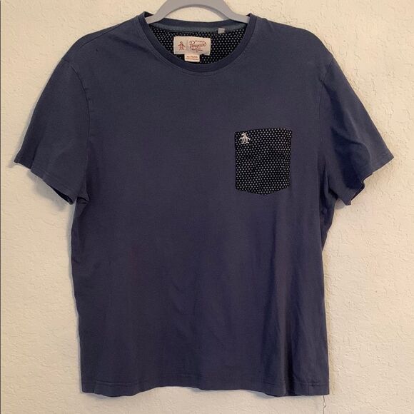 Original Penguin  Blue T-Shirt Size XL - Picture 1 of 6